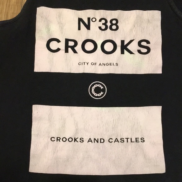 Crooks & castles pink and black tank top - Picture 2 of 7